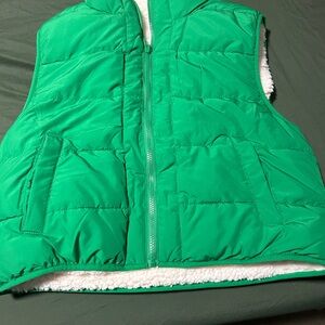 Green Puffer Vest